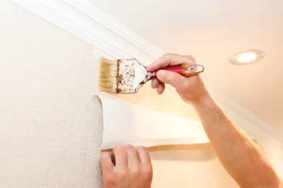 Pose de papier peint à Laborel — revêtements muraux et toiles de verre